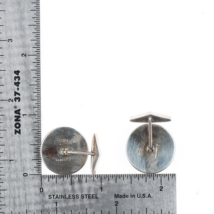 Ray Tracey Knifewing  Navajo sterling silver, turquoise, sugilite cufflinks
