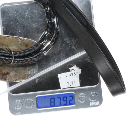 Large Vintage Hopi or Navajo  sterling silver eagle dancer kachina bolo tie