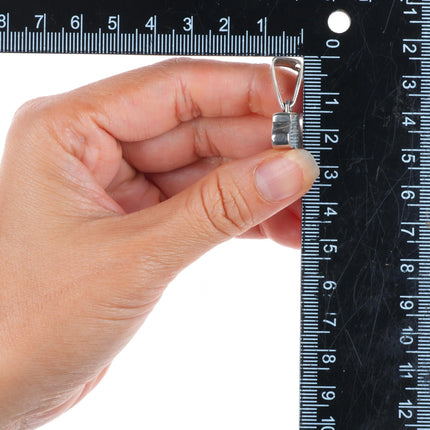 Ray Tracy Knifewing sterling silver, sugilite, turquoise, onyx bear pendant