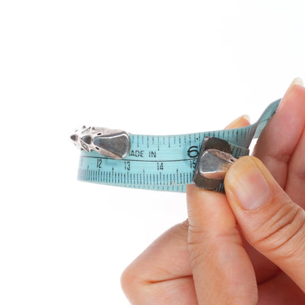 6" Alfred Martinez Navajo Sterling silver carinated cuff bracelet