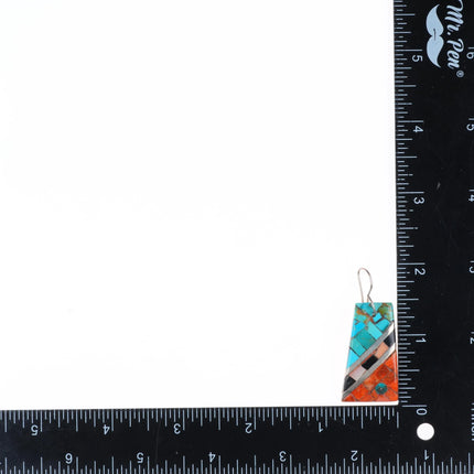 Vintage Santo Domingo, James Rogers, Navajo sterling silver dangle earrings lot