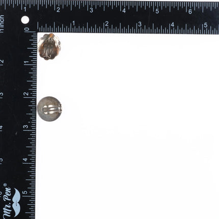 Lot of Retro southwestern/designer/Mexican sterling silver clip-on earrings