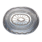 Tom Willeto Navajo Vintage sterling silver heavily stamped belt buckle