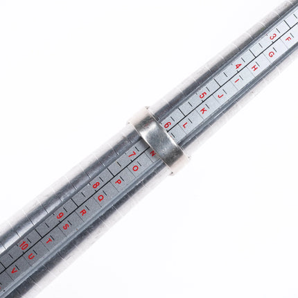 sz6.5 c1950's Victor Coochwytewa Hopi overlay rain cloud ring sterling silver