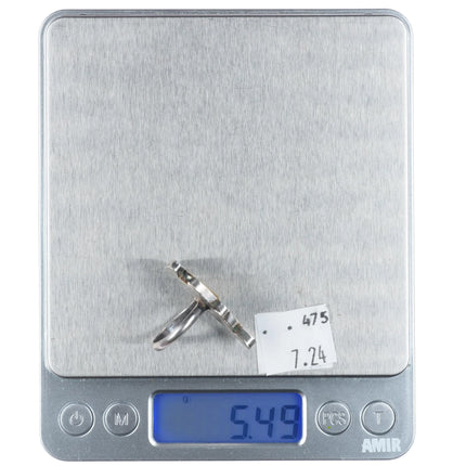 sz6 Zuni sterling silver channel inlay Zunitoon character ring