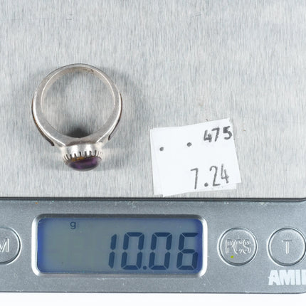 sz7 Vintage Native American sterling silver high grade Sugilite ring