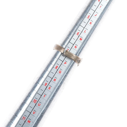 sz7 30's-40's Navajo sterling silver stamped side ring size 7 cut shank