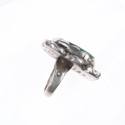 sz7 Chief Shatka Bear-Step sterling silver and turquoise ring ingot