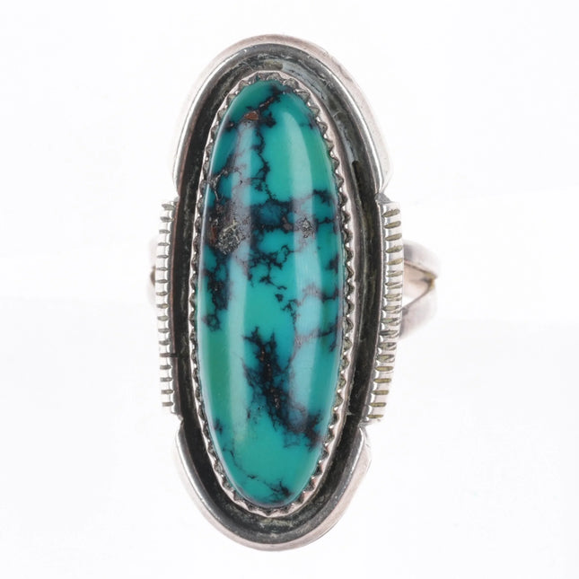 sz8.5 Alfred Martinez Navajo sterling silver turquoise ring