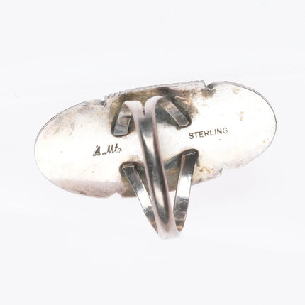 sz8.5 Alfred Martinez Navajo sterling silver turquoise ring