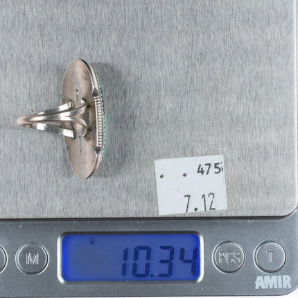 sz8.5 Alfred Martinez Navajo sterling silver turquoise ring