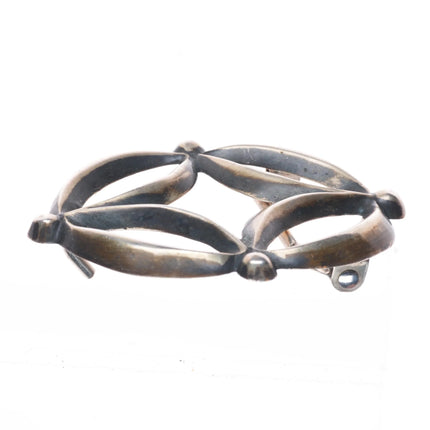 Francis Jones Navajo cast sterling silver belt buckle