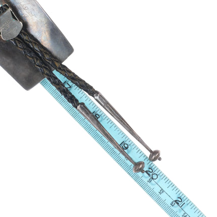 c1960 c-31 Navajo sterling silver 5 stone turquoise bolo tie