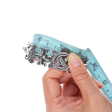 7" c1960's Mexican sterling silver modernist link bracelet