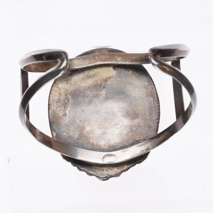 6.25" Billy Padilla Navajo sterling silver jasper cuff bracelet