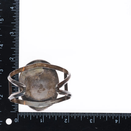 6.25" Billy Padilla Navajo sterling silver jasper cuff bracelet