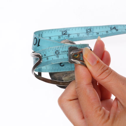 6.25" Billy Padilla Navajo sterling silver jasper cuff bracelet