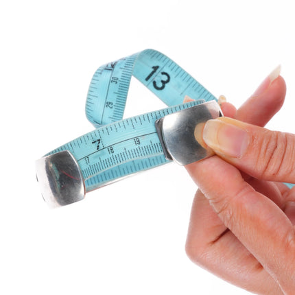 7.75" Anderson Koinva Hopi Overlay Trickling Water cuff bracelet sterling silver