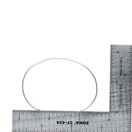 6.6" Vintage Navajo hand stamped cuff bracelet sterling silver