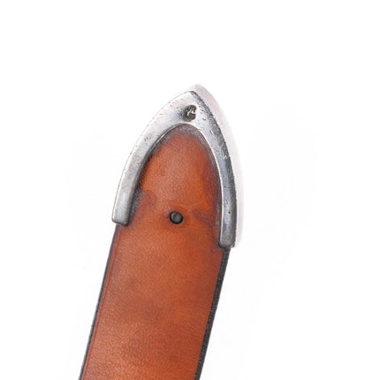 1" James Reid Turquoise Sterling silver southwestern ranger belt buckle set 40"