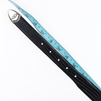 1" James Reid Turquoise Sterling silver southwestern ranger belt buckle set 40"