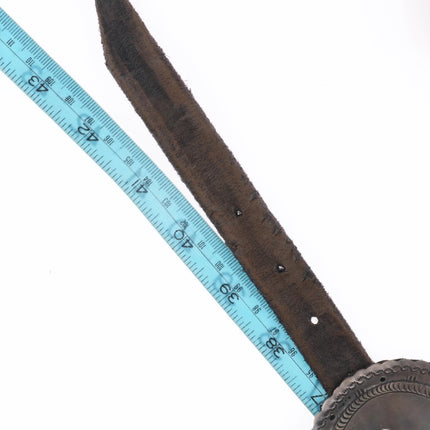 John Delvin Navajo Vintage sterling silver first phase style concho belt