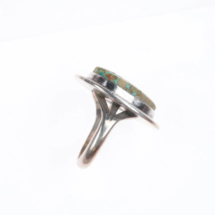 sz6.5 Mike Begay Navajo sterling silver boulder turquoise ring size 6.5