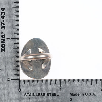 sz6.5 Mike Begay Navajo sterling silver boulder turquoise ring size 6.5