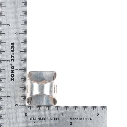 sz7 Sam Roanhorse Navajo sterling silver heavily stamped ring Size 7