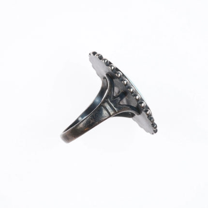 sz8 Vintage Bell Trading post sterling silver and turquoise ring size 8