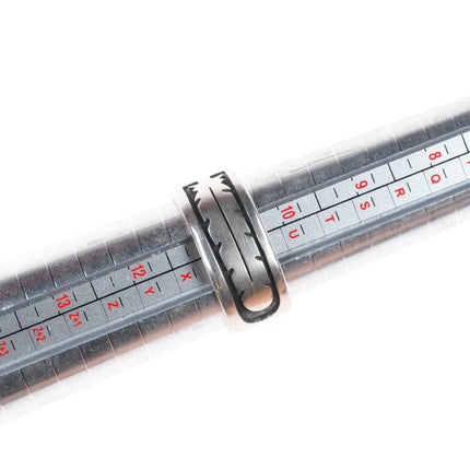 sz11 DR Native American sterling silver feather band ring overlay style size 11