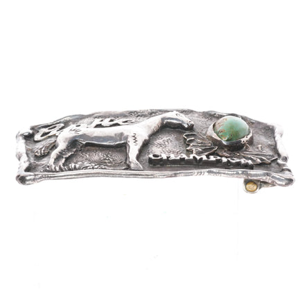 Chief Shatka Bear-Step Appaloosa Horse Club Champion belt buckle sterling silver