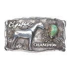 Chief Shatka Bear-Step Appaloosa Horse Club Champion belt buckle sterling silver