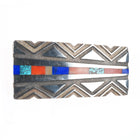 Jason Begay/Begaye Navajo tufa cast sterling silver inlaid belt buckle