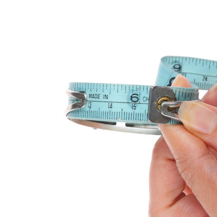 6.1" R.D. Malie Zuni Vintage sterling silver turquoise petit point cuff bracelet