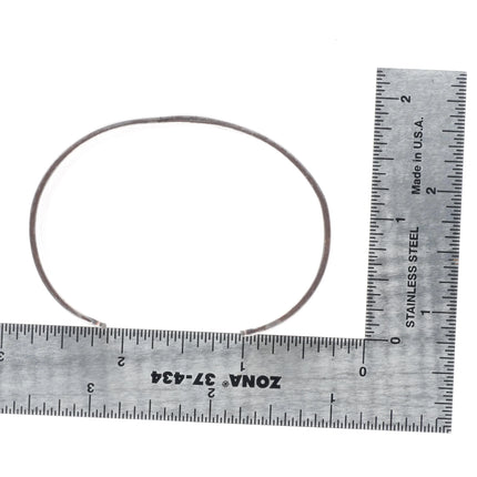 6.25" Hubert Yowytewa Hopi Overlay cuff bracelet sterling silver