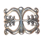 Large Vintage Alvin Thompson Navajo cast sterling silver belt buckle