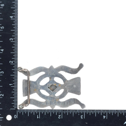 Nellie Tso-Atkinsons trading post Vintage sterling silver belt buckle turquoise