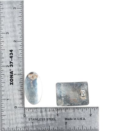 Vintage lot Navajo sterling silver earrings turquoise/spiny oyster, hearts, etc