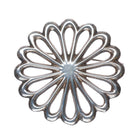 40's-50's large Navajo cast sterling silver pin