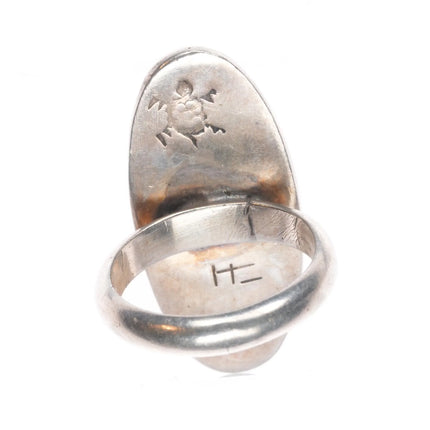 sz3.5 Mitchell Sockyma Hopi overlay ring sterling silver size 3.5