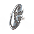 sz3.5 Mitchell Sockyma Hopi overlay ring sterling silver size 3.5