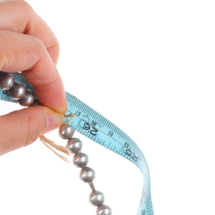 26" Large Dan Simplicio Zuni turquoise/sterling silver squash blossom necklace