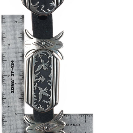 Matthew & Ramona Eastwood New Mexico Sterling silver Hummingbird concho belt