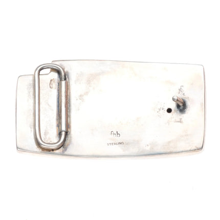 Frances Holmes Boothby modernist sterling silver abstract belt buckle