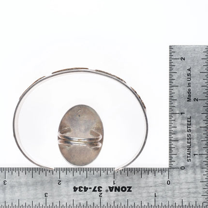 6.5" Jacob Kahe Navajo Cuff bracelet size 7.5 ring sterling silver storyteller