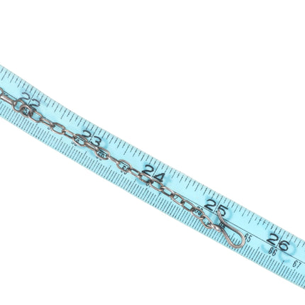 25.5" Zuni sterling silver Vintage Snake eye turquoise cluster necklace