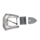 40's-50's Navajo hand stamped sterling silver 3/4