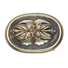 Jerry Johnson Navajo Gold filled sterling silver belt buckle Vintage