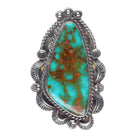 Vintage SES Navajo sterling silver Royston turquoise pendant/pin